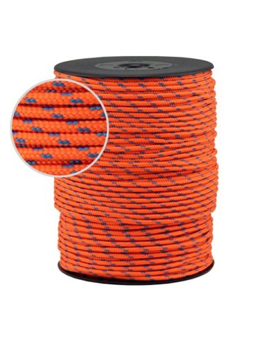CUERDA DRIZA FLUORESCENTE 3MM 100M - MORADO NARANJA