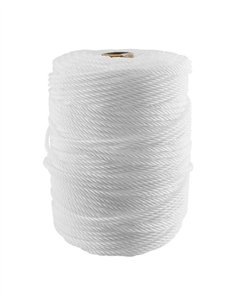 CORDELILLO DE PLASTICO - 5MM X 200M BLANCO