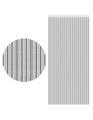 CORTINA TRANSPARENTE-NEGRO - 0.90 X 2.10