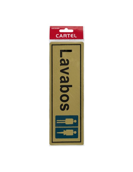 PLACA  6X18 "LAVABOS"