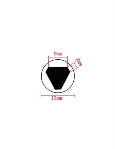 LLAVE PUERTA CONTADOR TRIANGULO HEMBRA