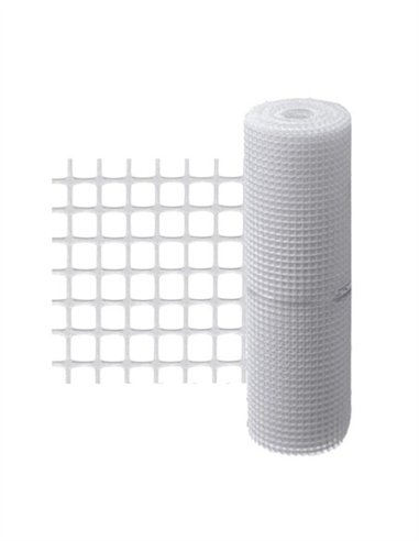 MALLA PROTECCION PLASTICO BLANCO ROLLO 1M X 25M - 1M X 25M X 10MM