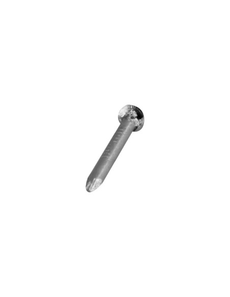 PUNTA DE ACERO CABEZA PLANA ZINCADA - 15X30MM