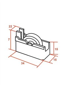 RODAMIENTO VENTANA CLL BOLSA 5UNDS 2