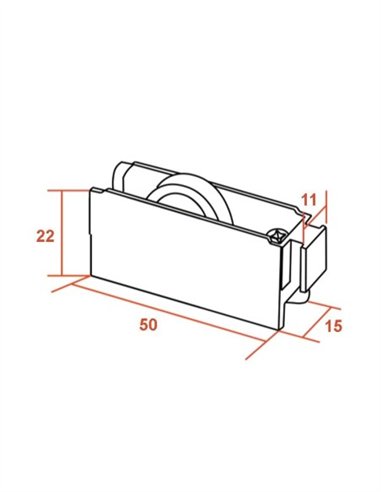 RODAMIENTO VENTANA NEGRO N01 5UDS