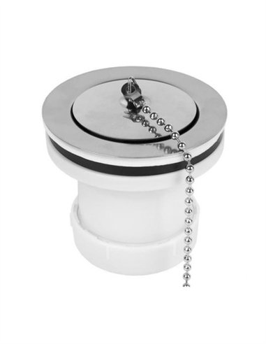 VALVULA LAVABO BIDET TAPON METALICO - 1 1/2"