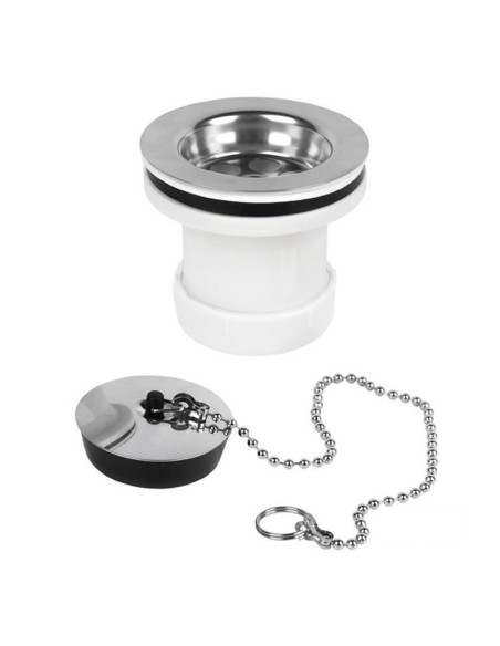 VALVULA LAVABO BIDET TAPON METALICO - 1 1/2"