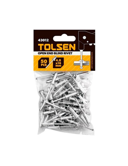REMACHE CIEGO ALUMINIO (50 PZS) TOLSEN