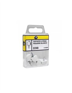 SOPORTE DE VITRINA BLANCO - 33X20MM 2
