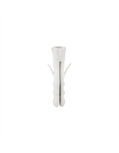 TACO BLANCO DE PLÁSTICO ESTRIADO - 9MM