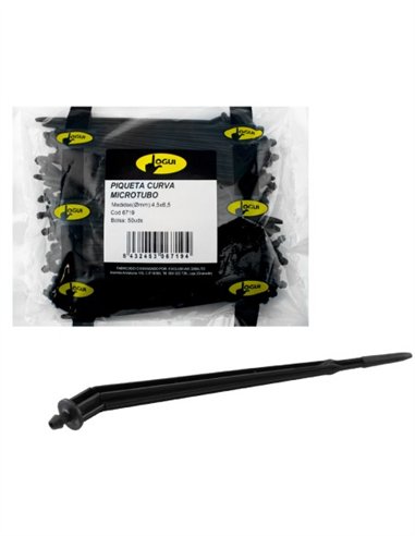 PIQUETA CURVA BOLSA 50 UDS - 4.5X6.5MM