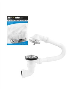 VÁLVULA BAÑERA S/HORIZONTAL ORIENTABLE CON TUERCA  Y REBOSADERO EXTEN.