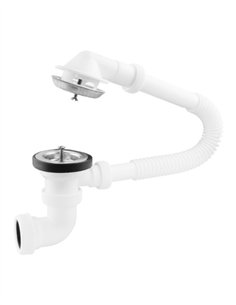 VÁLVULA BAÑERA S/HORIZONTAL ORIENTABLE CON TUERCA  Y REBOSADERO EXTEN. 2