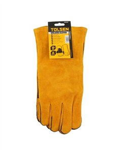 GUANTES DE SOLDADOR COLOR AMARILLO TOLSEN