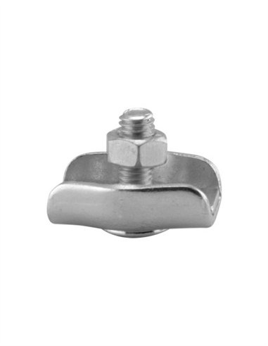 SUJETACABLE PLANO SIMPLE ZINCADO 10 UDS - 6MM