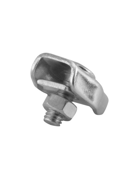 SUJETACABLE PLANO SIMPLE ZINCADO 10 UDS - 6MM