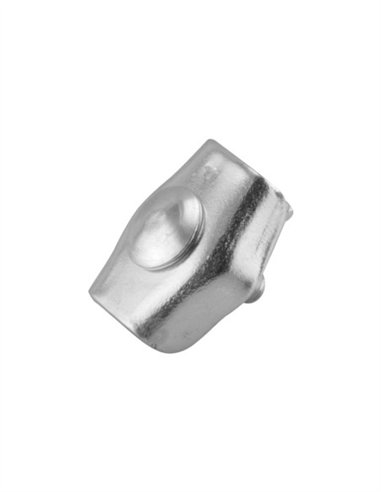 SUJETACABLE PLANO SIMPLE ZINCADO 10 UDS - 3MM