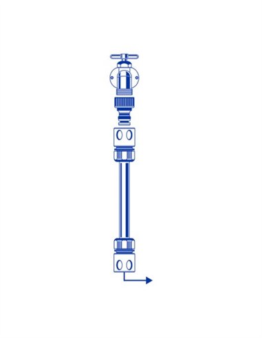 LANZA DE RIEGO AJUSTABLE 3 POSICIONES 6" WADFOW
