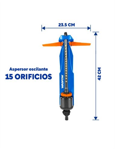 ASPERSOR GIRATORIO 15 ORIFICIOS WADFOW