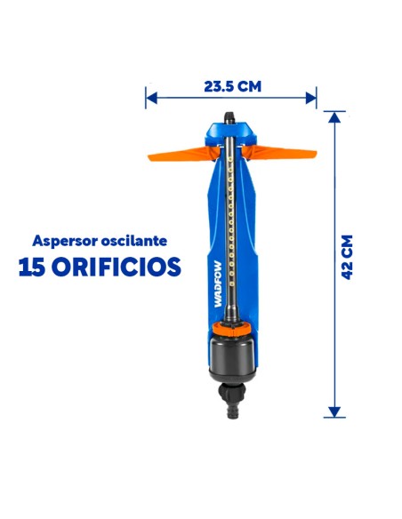 ASPERSOR GIRATORIO 15 ORIFICIOS WADFOW