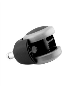 RUEDA GIRATORIA DOBLE CON ESPIGA - 50X55MM 2