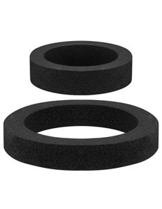 CONJUNTO DE GOMAS ASIENTO ESPUMA Ø111MM + Ø82MM TANQUE BAJO 2