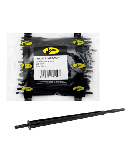 PIQUETA LABERINTO BOLSA 50 UDS - 4.5X6.5MM