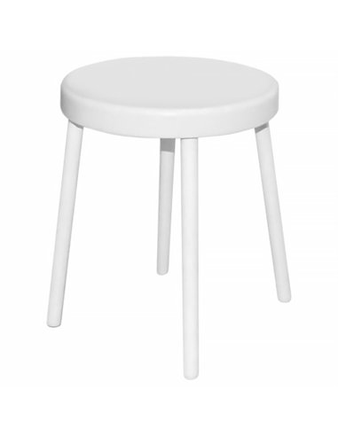 TABURETE BAÑO BLANCO