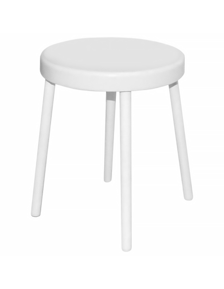 TABURETE BAÑO BLANCO