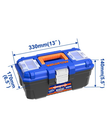 CAJA HERRAMIENTAS PLASTICO WADFOW - 330X170X140MM