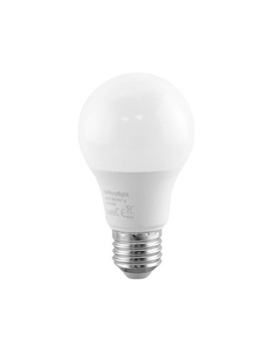 BOMBILLA ESTANDAR E27 - 820 LUM - 9W - 6000K