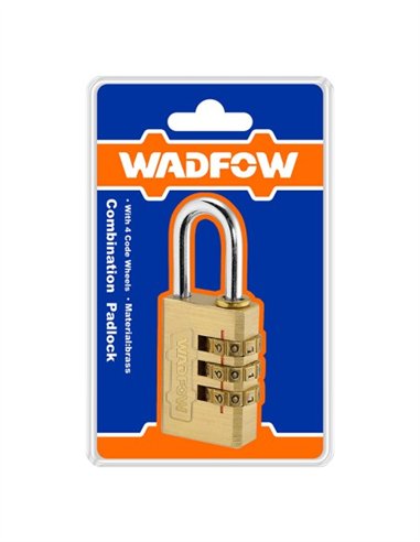 CANDADO COMBINACION 3 DIGITOS WADFOW - 3X20MM
