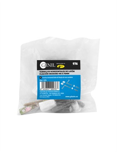 TORNILLOS HORIZONTALES DE LATON FIJACION INODORO - LATON M5X75