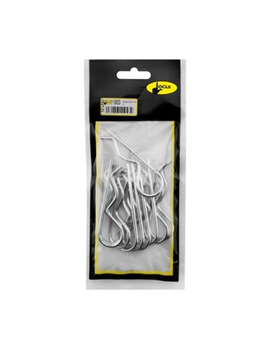 PASADOR FORMA 'R' GALVANIZADO BOLSA 10U - 3MM
