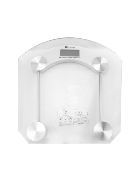 BASCULA DE BAÑO DIGITAL  CRISTAL