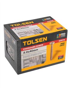 TORNILLO R/MADERA POZ TOLSEN - 3.5X25MM - 500UDS 2