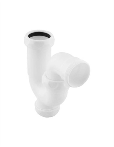 SIFÓN CURVO EXTENSIBLE S/HORIZONTAL + REDUCTORA + VÁLVULA FREGADERO