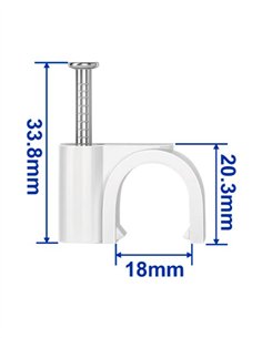 GRAPA PARA MANGUERA (100UND) WADFOW - 7MM 2