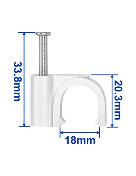 GRAPA PARA MANGUERA (100UND) WADFOW - 8MM