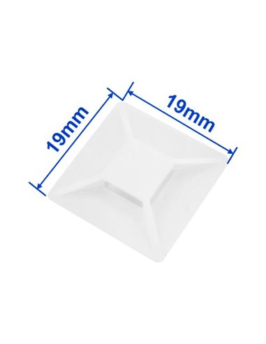 BASE PARA BRIDA (100UND) WADFOW - 28X28MM