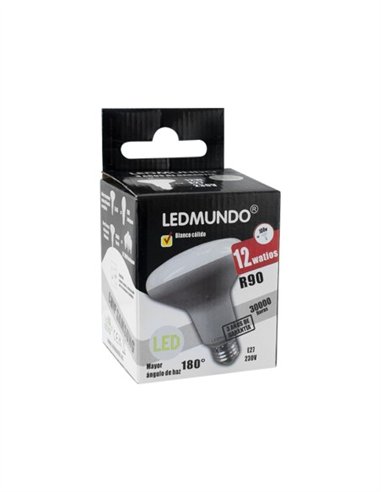BOMBILLA R90 E27 - 880 LUM - 12W - 3000K