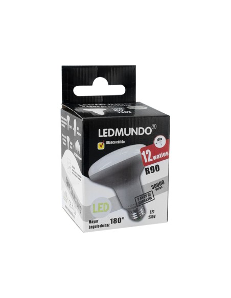 BOMBILLA R90 E27 - 880 LUM - 12W - 3000K