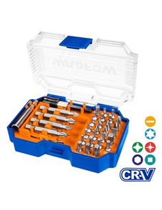 JUEGO 36 PIEZAS BITS MAGNETICOS WADFOW 2