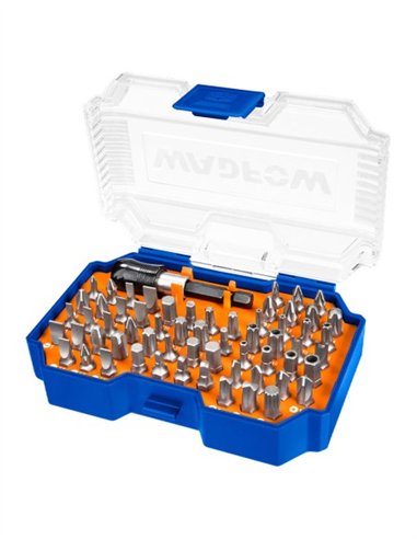 JUEGO 62 PIEZAS BITS MAGNETICOS WADFOW