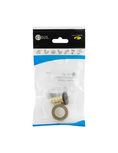 CONJUNTO (TUERCA 21.8 ROSCA IZQ. +TETINA + JUNTA)