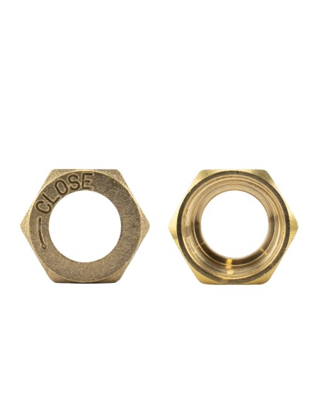 CONJUNTO (TUERCA 21.8 ROSCA IZQ. +TETINA + JUNTA)