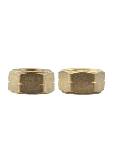CONJUNTO (TUERCA 21.8 ROSCA IZQ. +TETINA + JUNTA)