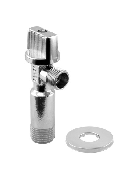 VÁLVULA ESCUADRA CUERPO EXTRA LARGO 2 UDS - 1/2" X 3/8"