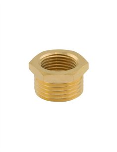 TUERCA LATÓN REDUCCION MACHO - HEMBRA - M3/8" - M1/4" 2