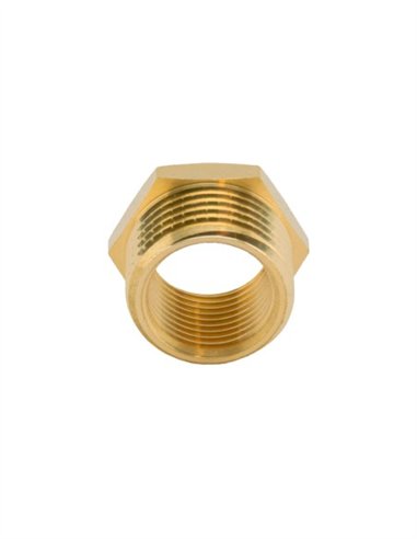 TUERCA LATÓN REDUCCION MACHO - HEMBRA - M2" - H1 1/2"